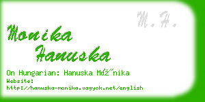 monika hanuska business card